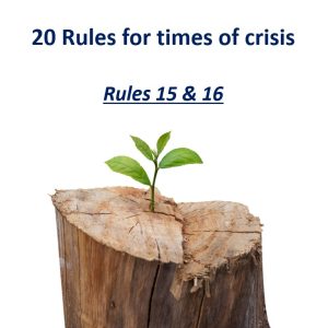 If this feels like a battle, these are the rules –  Rules 15 & 16